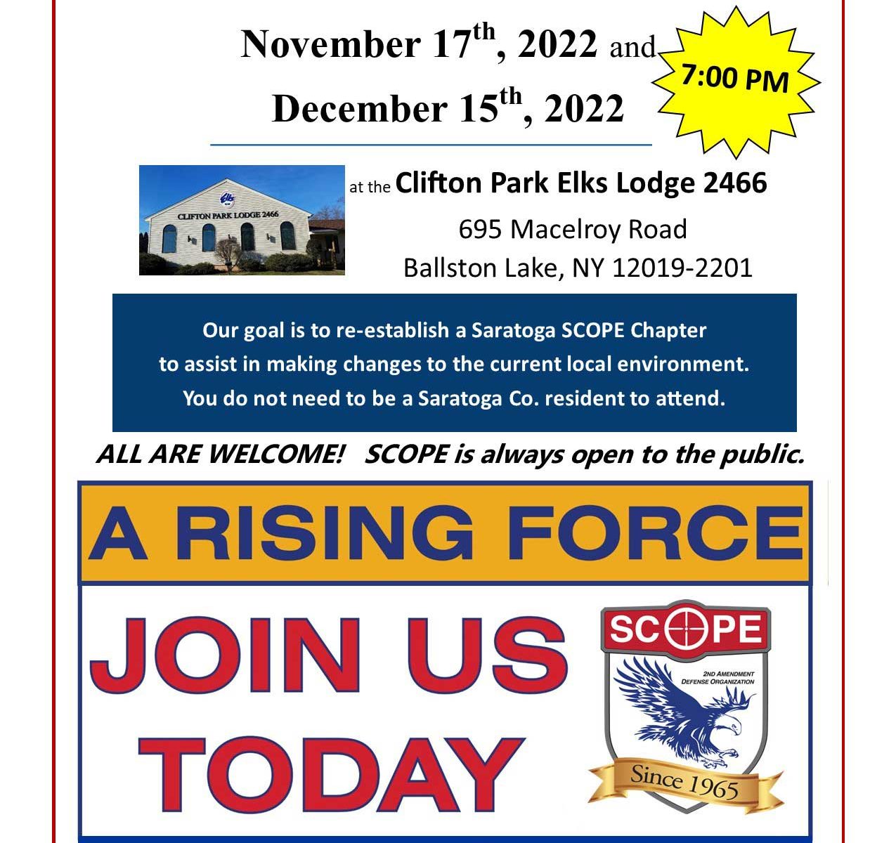 S.C.O.P.E. Meeting December 15, 2022